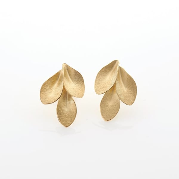 Kayo Saito, Three Leaves Earrings, 2020