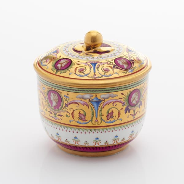Sèvres Porcelain, A Sèvres Porcelain Sugar Bowl and Cover, 1786