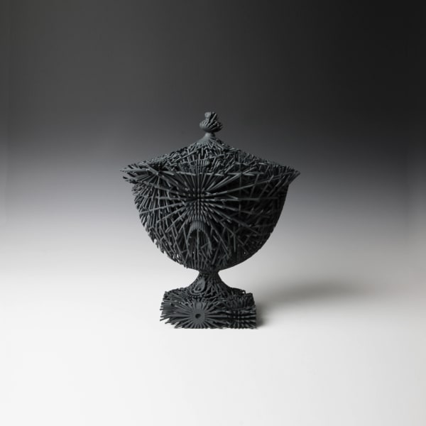 Michael Eden, Large Dark Grey Oval Bloom, 2014