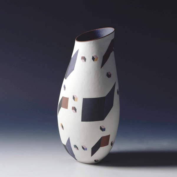 Elizabeth Fritsch, Vase with Vortex: Collision of Particles, 2007