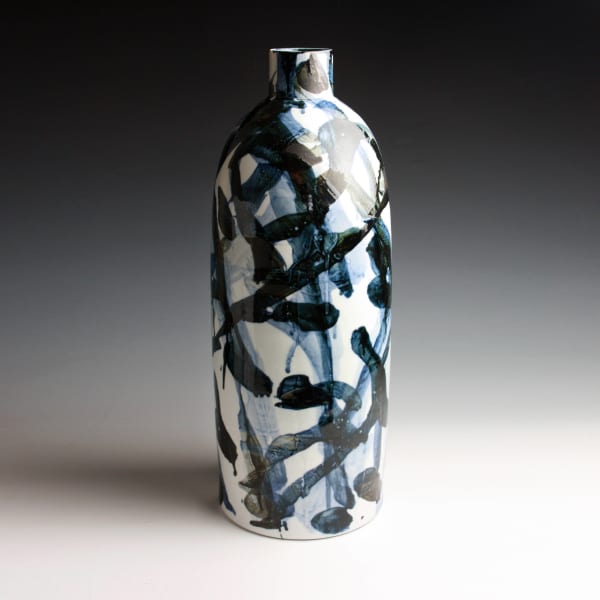 Felicity Aylieff, Ink Blue Tall Vase, 2009