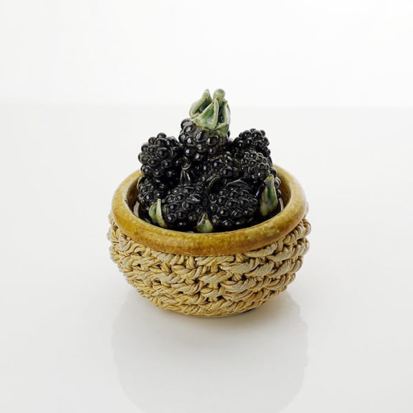 Kate Malone, Tiny Lidded Basket of Blackberries, 2021