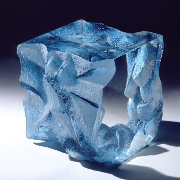 Colin Reid, An Exceptional Cast Glass Cube, 2004