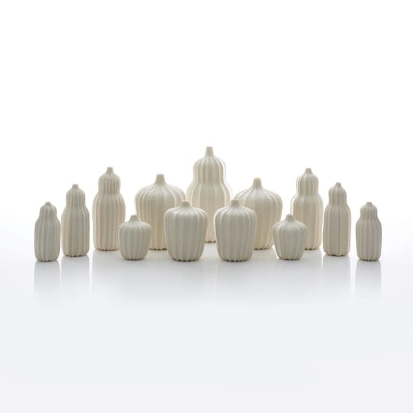 Andrew Wicks, Garniture of Thirteen Vases, 2015