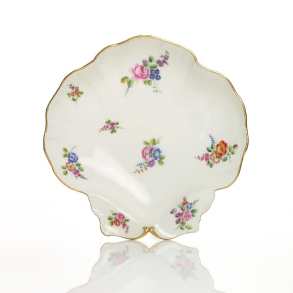 Sèvres Porcelain, A Vincennes Shell-Shaped Dish , 1755-56