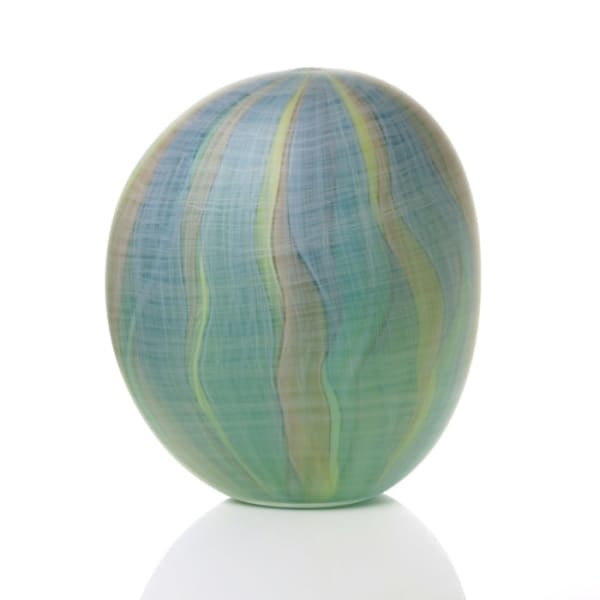 Clare Belfrage, Quiet Shifting, Blue and Brown, 2018