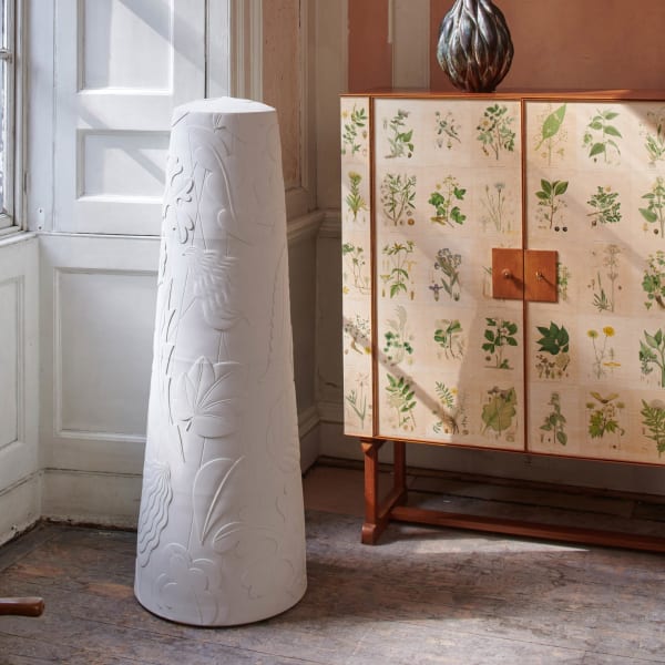 Felicity Aylieff, Carved Domed Obelisk, 2019