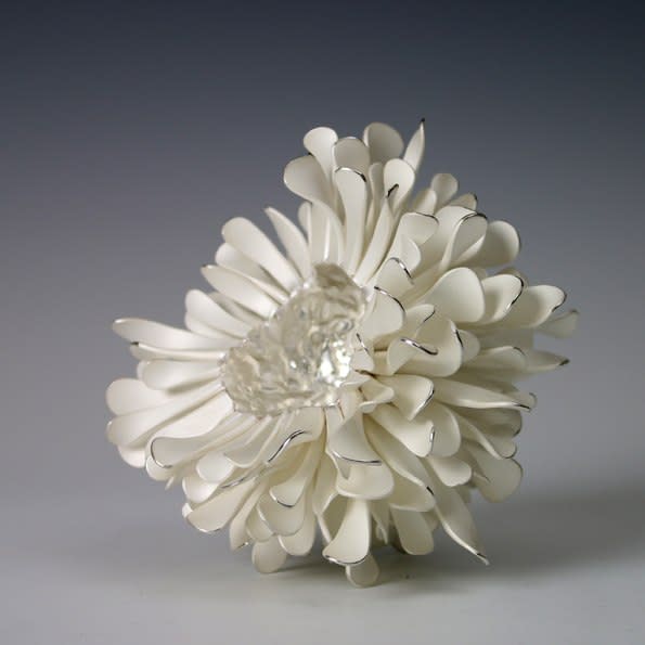 Junko Mori, A Silver Organism; Twisted Leaf, 2015