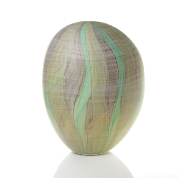 Clare Belfrage, Quiet Shifting, Brown and Jade, 2018