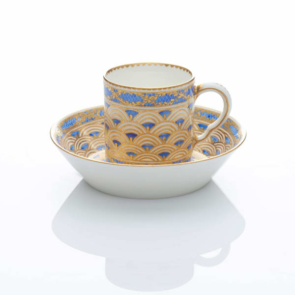 Sèvres Porcelain, A Soft-Paste Sèvres Porcelain Cup and Saucer, circa 1765-70