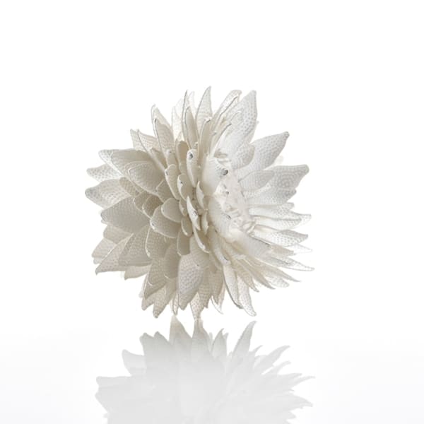 Junko Mori, Silver Organism; Dotty Leaf, 2017