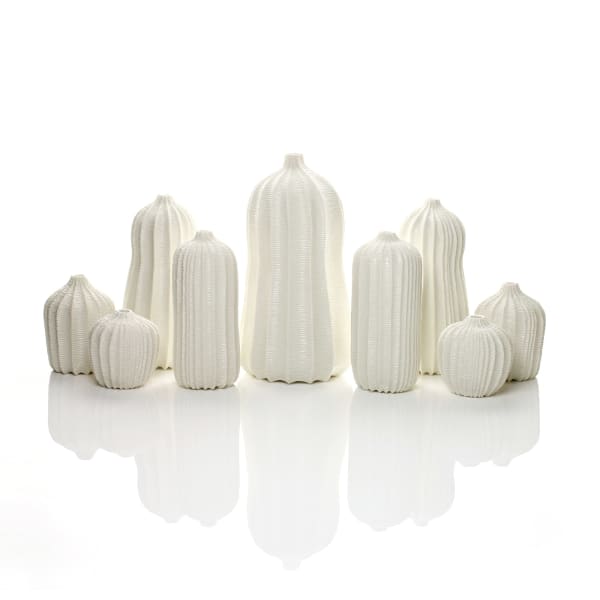 Andrew Wicks, Garniture of Nine Vases, 2017