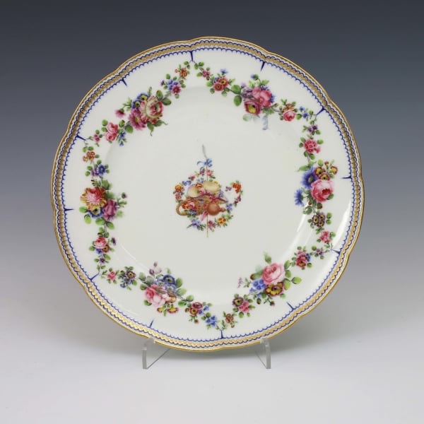 Sèvres Porcelain, A Sèvres Porcelain Plate, 1774