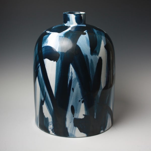 Felicity Aylieff, Ink Blue Wide Pot, 2012