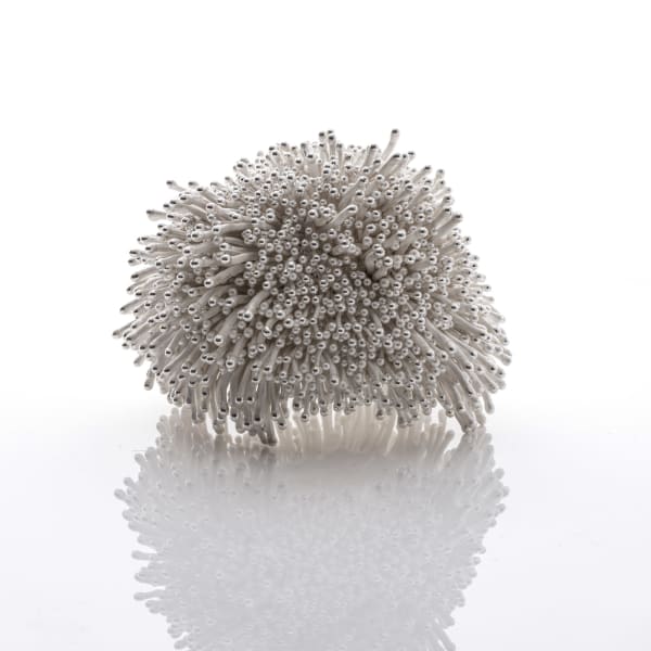 Junko Mori, Silver Organism, Rusty Ball Point, 2025