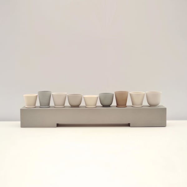 Julian Stair, Nine Cups on a Ground, 2013