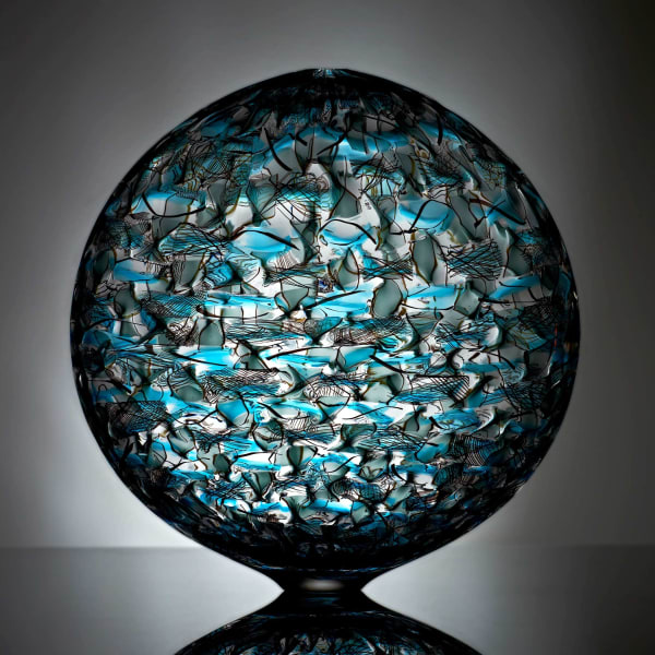 Tobias Møhl, Turquoise Glassweaver Vessel, 2012