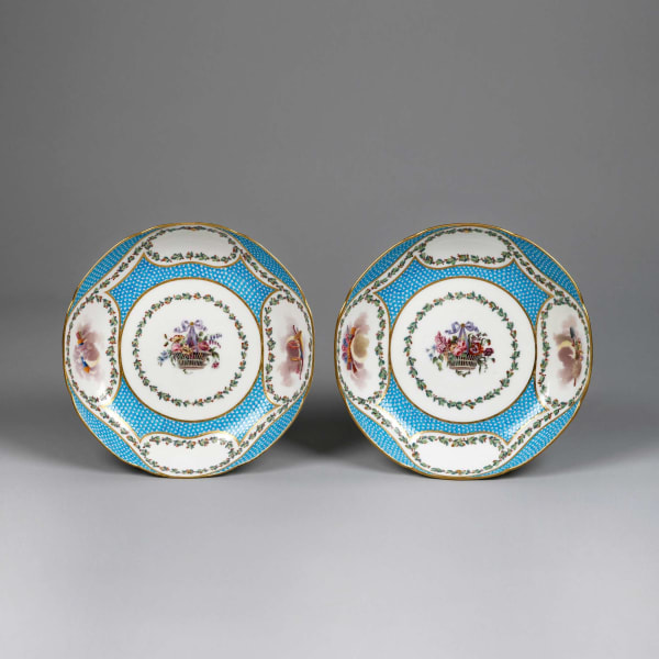Sèvres Porcelain, A Pair of Round Bowls from the Sefton Service, 1770