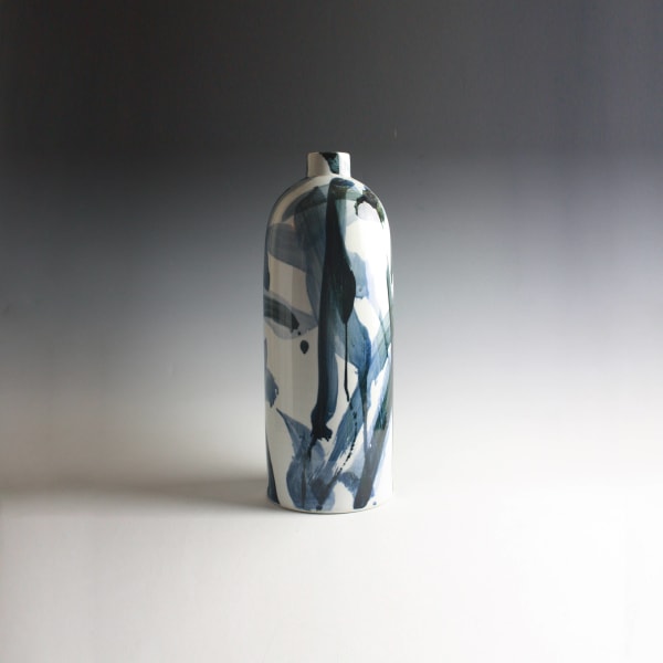 Felicity Aylieff, Ink Blue Tall Vase, 2011