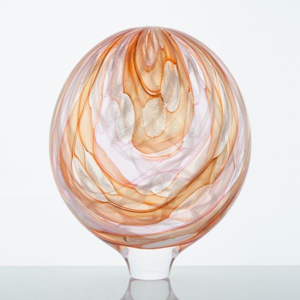 Tobias Møhl, Pink and Orange Glassweaver Vessel, 2019