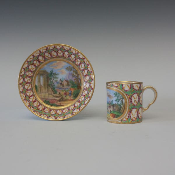 Sèvres Porcelain, A Sèvres Cup & Saucer, circa 1765-70