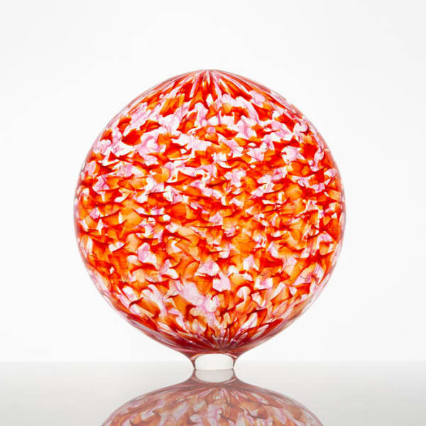 Tobias Møhl, Pink and Orange Glassweaver Vessel, 2021