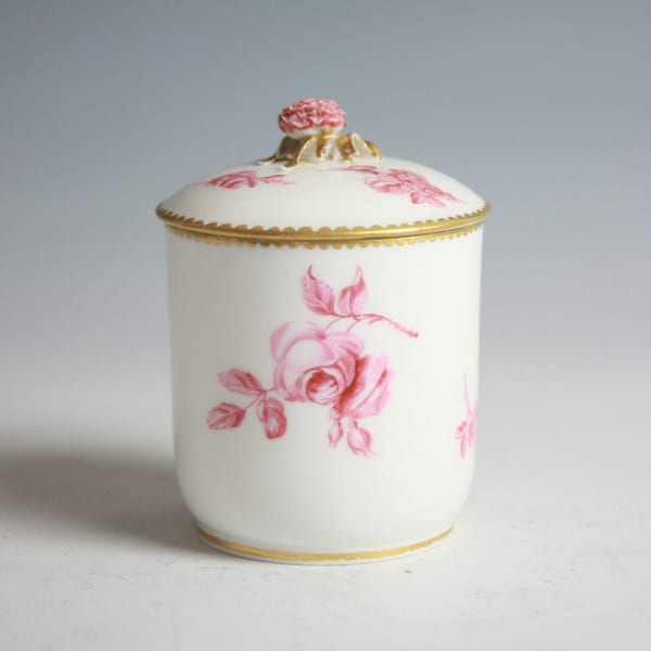 Sèvres Porcelain, A Sèvres Pomade Pot & Cover, 1763