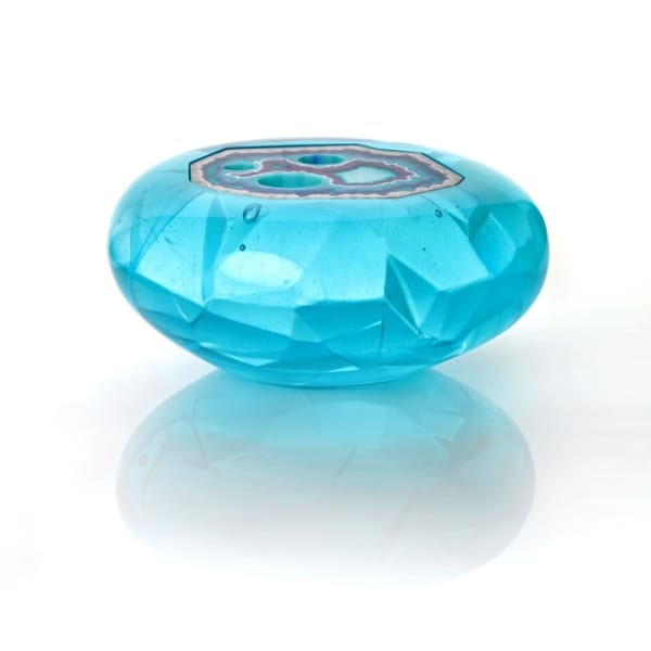 Angela Jarman, Copper Blue Agate Geode, 2017