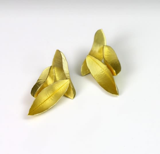 Kayo Saito, Long Seed Pod Earrings, 2015