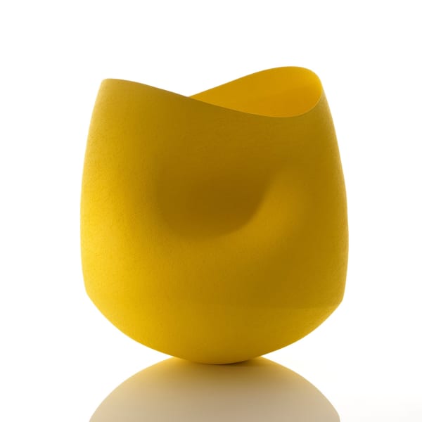 Ashraf Hanna, Yellow Undulating Bowl, 2024