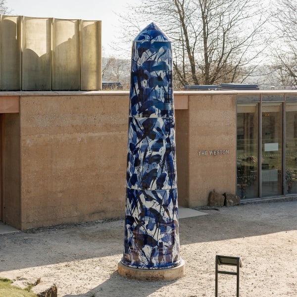 Felicity Aylieff, Blue: Sentinel Obelisk I, 2024