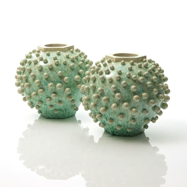 Kate Malone, Pair of Fizzing Moon Jars, 2024