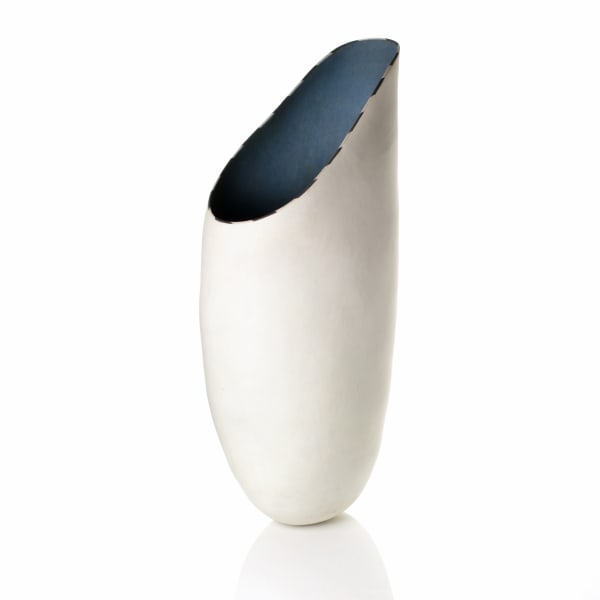 Elizabeth Fritsch, White Horn Vase, 2008