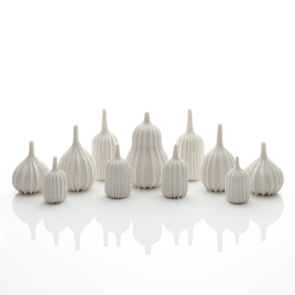 Andrew Wicks, Small Garniture of Eleven Vases, 2022