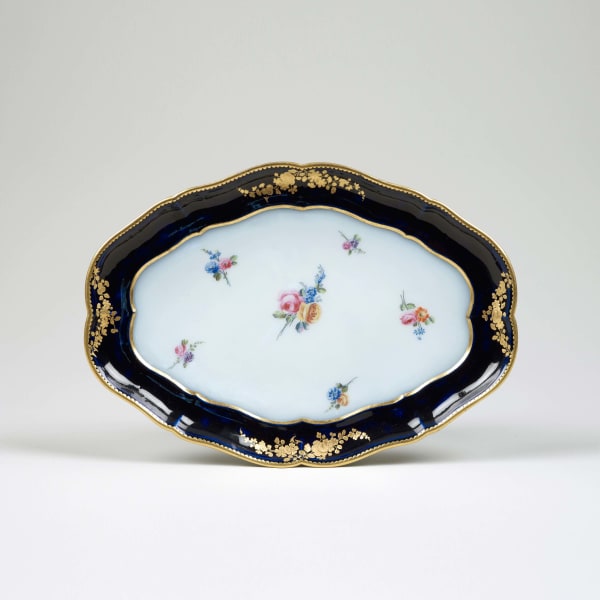 Sèvres Porcelain, A Vincennes Tray, 1754-55