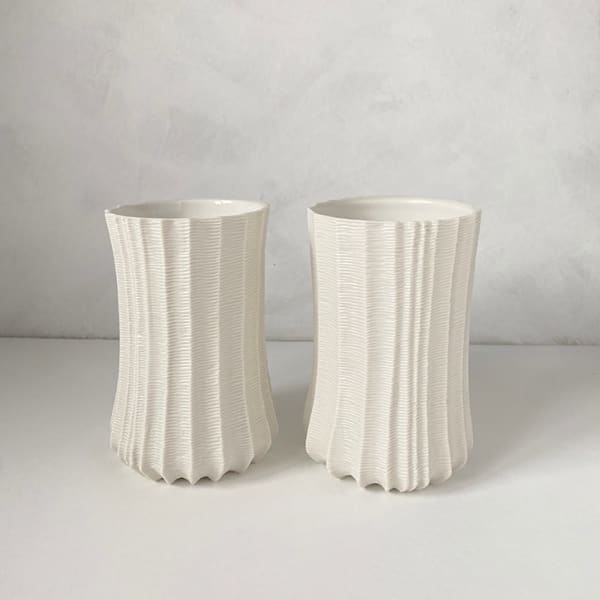 Andrew Wicks, A Small Pair of Flared Vases, 2021