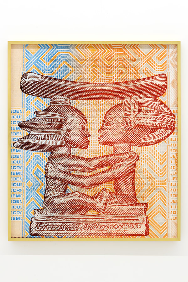 Carlos AIRES, Ne Me Quitte Pas. Congo Banknote, 2019