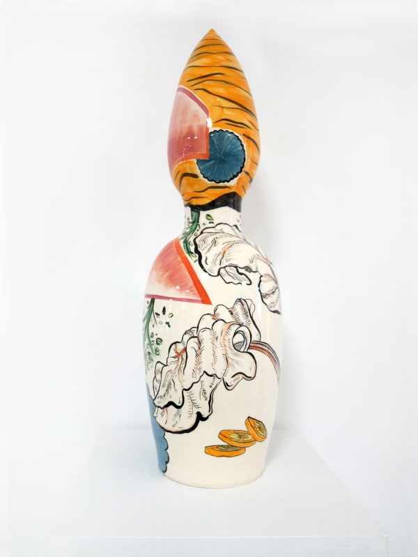 Florentine & Alexandre LAMARCHE-OVIZE, Ceramic doll (carrot) #2, 2020
