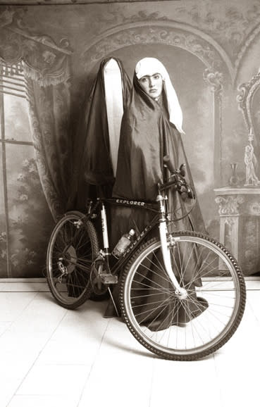 Shadi GHADIRIAN, Qajar (Bicycle) #23, 2001