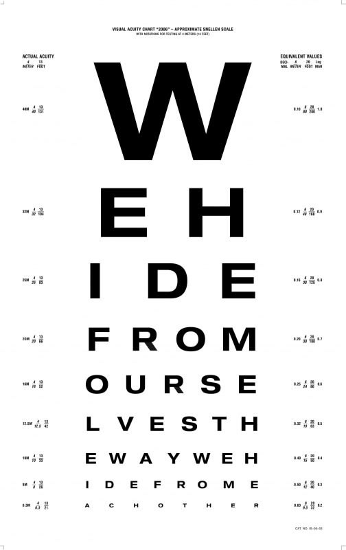 John ISAACS, We hide from ourselves the way we hide from each other, 2007