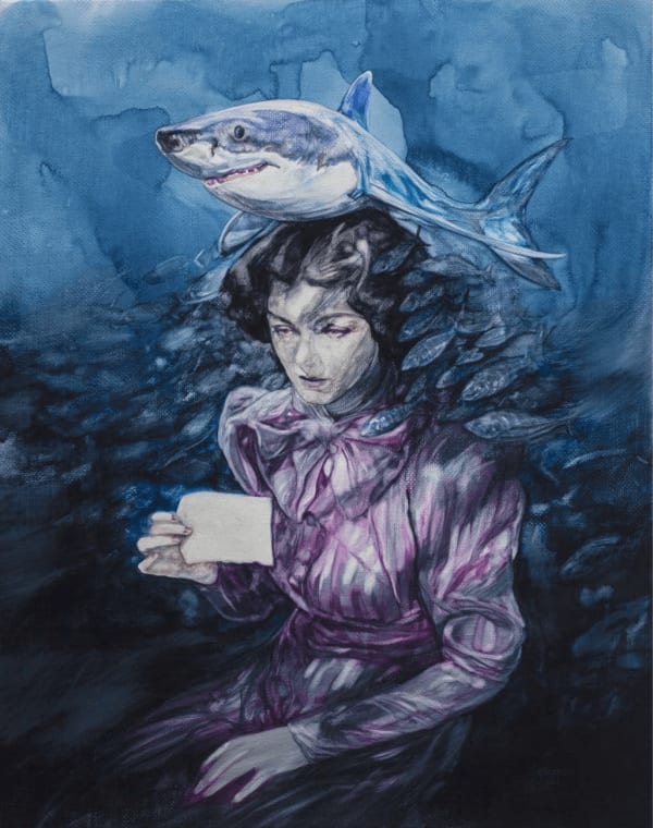 Stephan BALLEUX, DAME AU REQUIN (LADY WITH SHARK), 2020