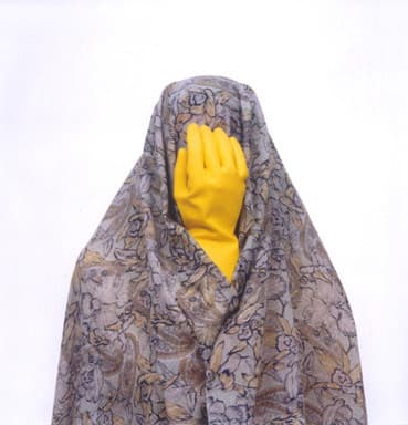 Shadi GHADIRIAN, Like Everyday #16 (yellow rubber glove), 2000