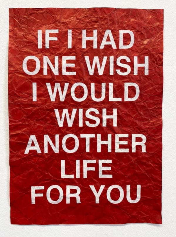 Mark TITCHNER, If I Had A Wish I Would Wish Another Life For You, 2020