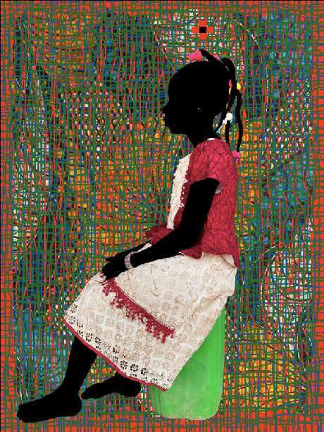 Saidou Dicko, The water princess T Opéra de Sydney Red/Green/Blue, 2020