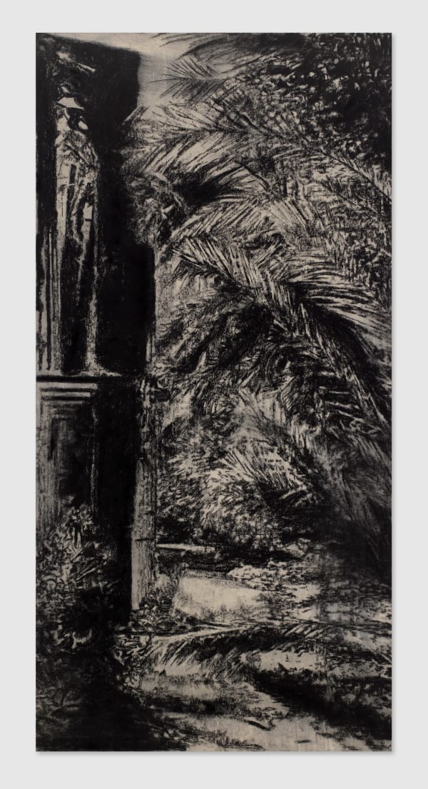 Contemporary painting by Nasreddine Bennacer, Algerian artist. Gouache on Japanese paper in black and white. Work balances abstraction and figuration, blending hybrid techniques in a quest for identity. Contemporary African art in Paris, AFIKARIS Gallery.