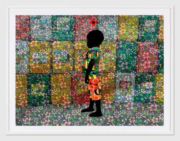 Saidou Dicko photograph. Burkinabè Artist. Contemporary African Art in Paris. AFIKARIS Gallery. Self-taught artist. Painted photography. Echoes to Peulh tradition. Figurative and poetic photography.