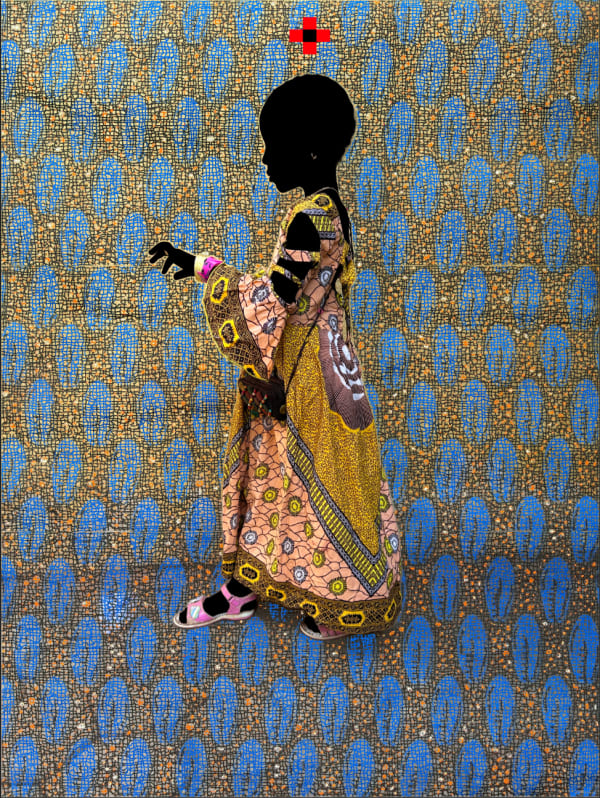 Saidou Dicko photograph. Burkinabè Artist. Contemporary African Art in Paris. AFIKARIS Gallery. Self-taught artist. Painted photography. Echoes to Peulh tradition. Figurative and poetic photography.