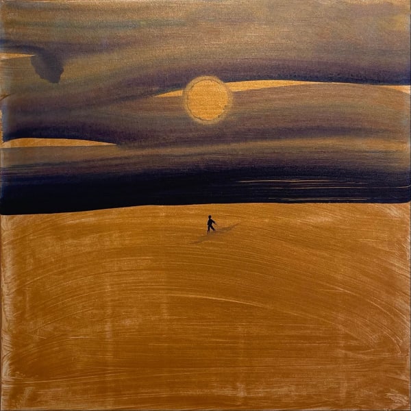 Omar Mahfoudi painting. Moroccan Artist. Contemporary art. Acrylic and ink on paper and canvas. Figurative. Abstraction. Cinematic paintings. Dreamy. Bold colours. Ink on paper.