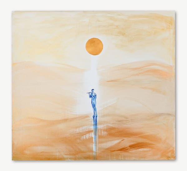 Omar Mahfoudi painting. Moroccan Artist. Contemporary African art in Paris. AFIKARIS Gallery. Acrylic and ink on paper and canvas. Figurative. Abstraction. Cinematic paintings.