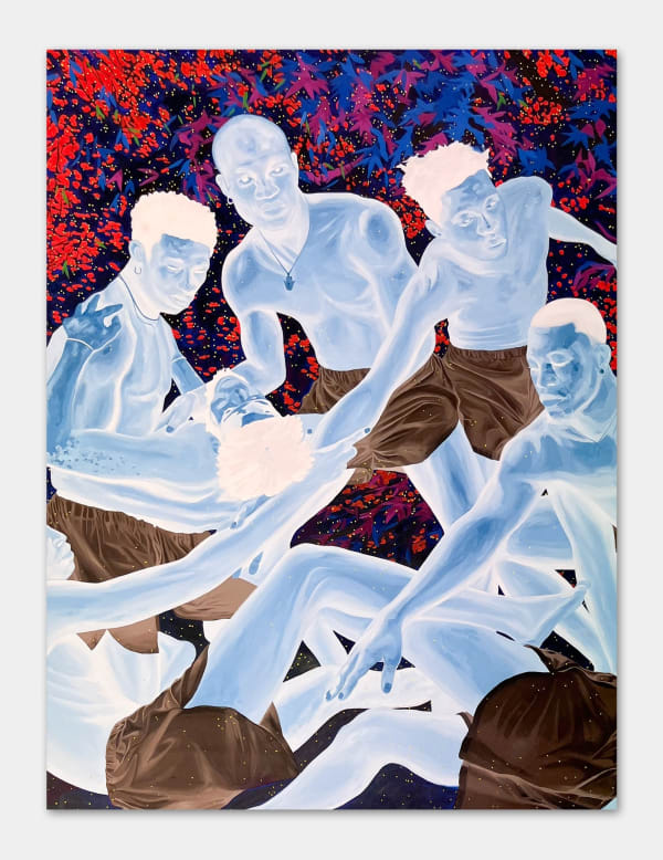 Boluwatife Oyediran. Painter. Contemporary African art. Contemporary figurative painting. Black identity. Black figures portraits. Nigerian artist. Inverted Blackness. Contemporary African art. Art Contemporain Africain